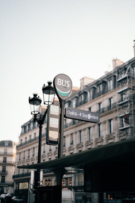 Parisian street scene representing international finance and urban mobility